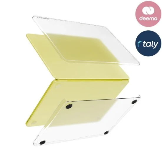 skinarma macbook neo 13" (a18 pro) protective cover aeron frost clear